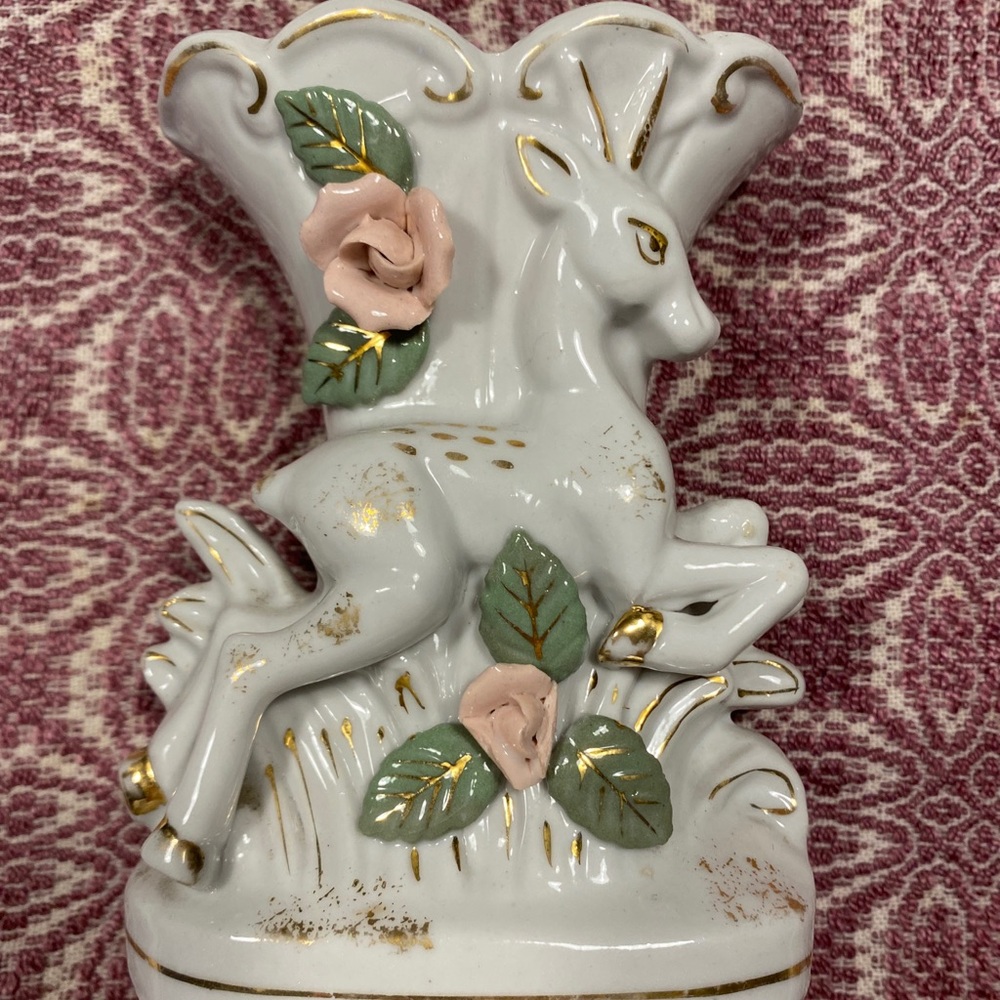 Shabby Chic Wall Pocket with Deer
